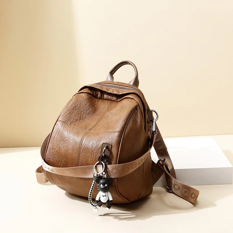 

Spring Both Shoulders Package 2019 New Pattern Ma'am business Backpack doughnut Leisure Time Concise Student girl bagpack sale