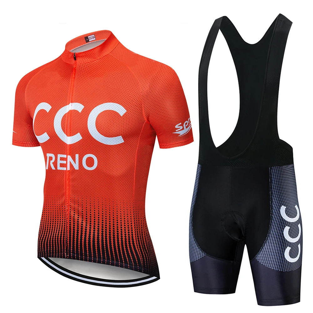 

2019 Pro Cycling Set Breathable Racing Bicycle Jersey Set Quick-Dry Short Sleeve Cycling Clothing Summer MTB Bike Wear