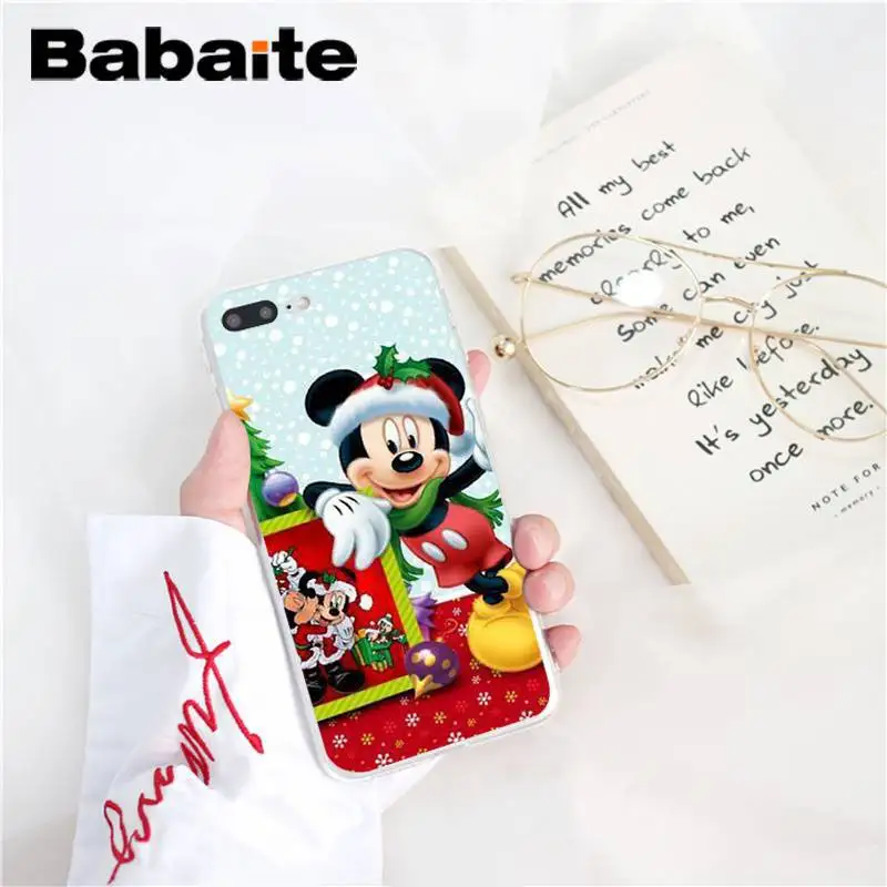 Babaite Рождество Микки Минни DIY Роскошный чехол для iPhone 8 7 6 6S Plus X XS MAX 5 5S SE XR 10 11 11pro 11promax чехол Капа - Цвет: A8