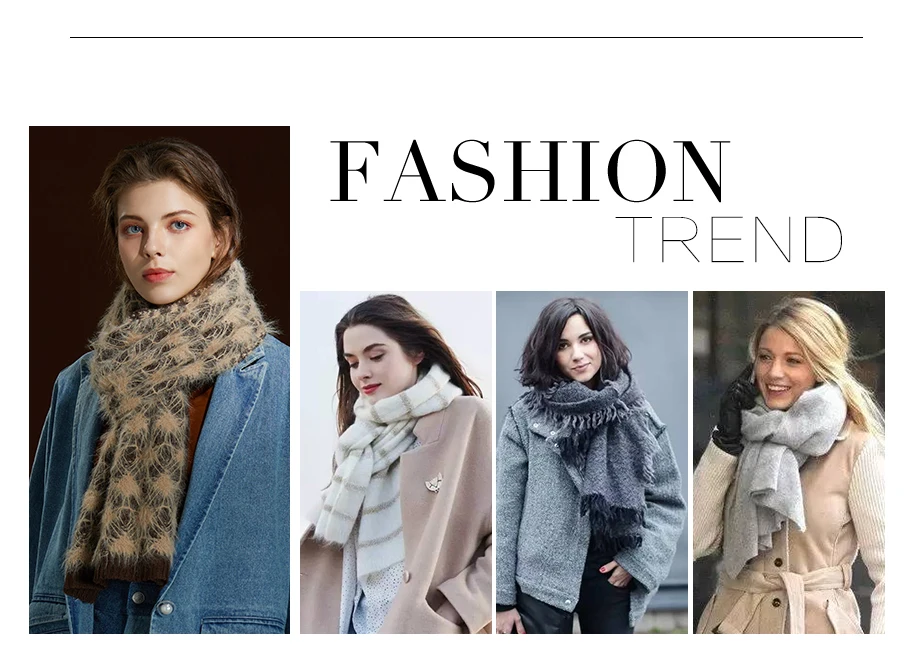 Female Scarfs Winter Wool Scarves For Women Shawl 2019 New Luxury Brand Warm Knitting Tassel Shawl Thicken Ladies Large Scarf (3)