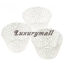 100 шт. новая маленькая лоза кружевная лазерная резка обертка для кексов форма для порционной выпечки Маффин, кекс кухонные Инструменты для декорирования Аксессуары# TX