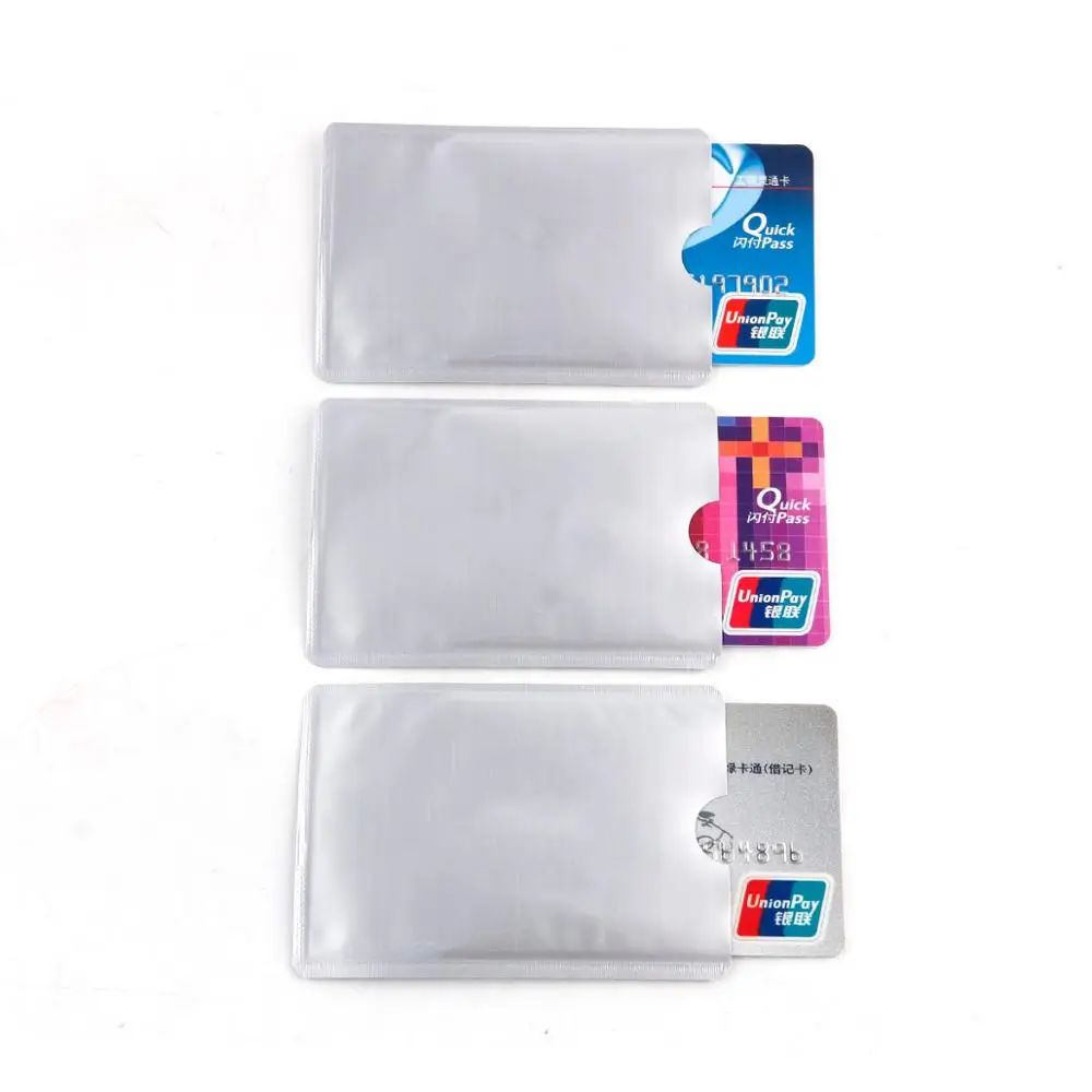 

10 pieces Anti-demagnetizing RFID Card Shielded Sleeve Protector 13.56mhz IC Card Protection NFC Preventing Degaussing Card Sets