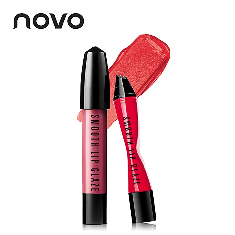 NOVO Smooth Lipgloss тату макияж длительный блеск для губ матовая жидкость губная помада