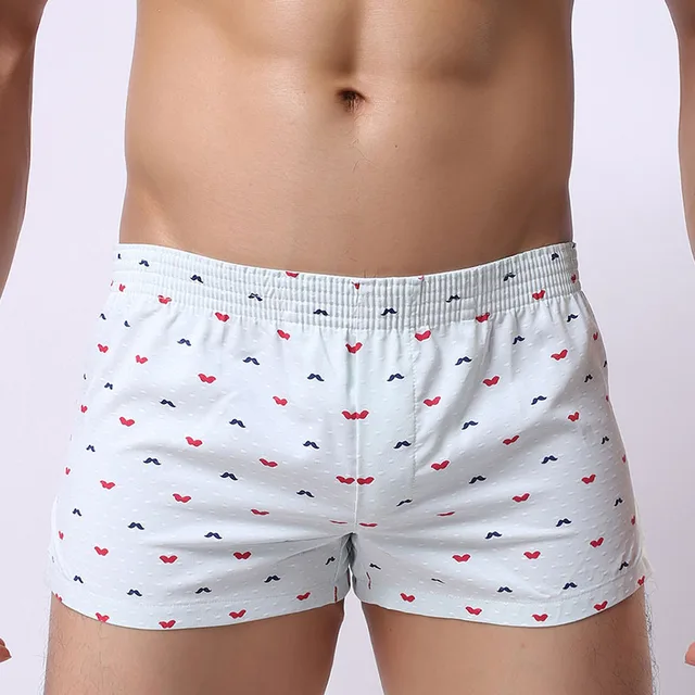 Brand Man Cotton Shorts New Men Print Causual Shorts Thin Soft low rise