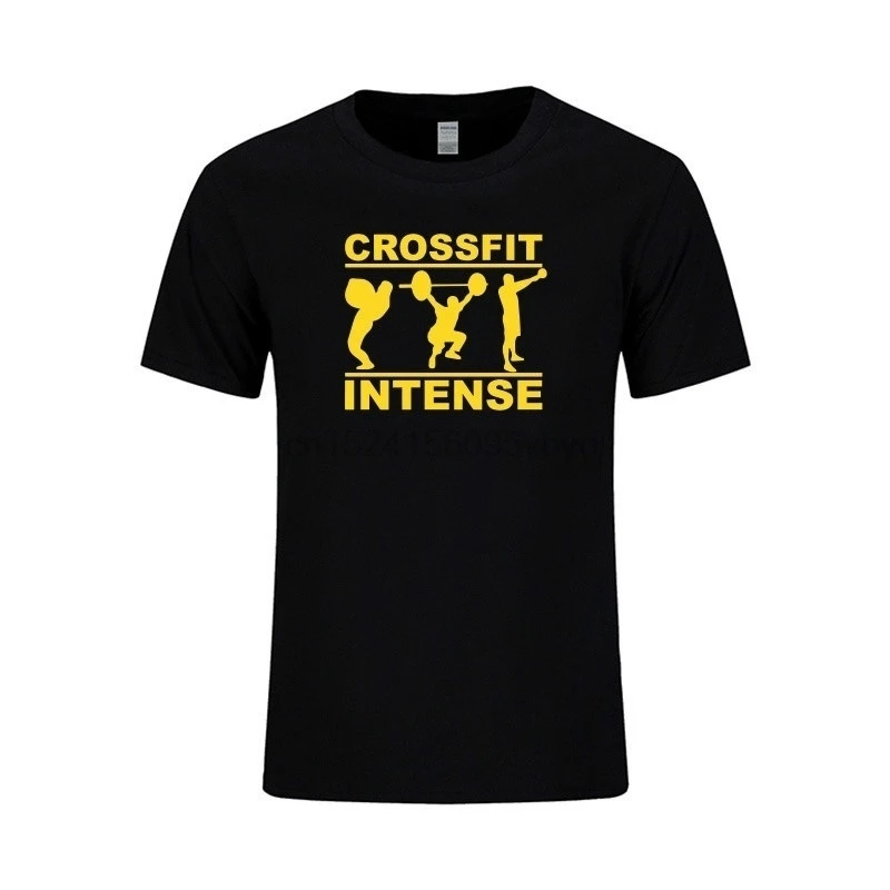 

Crossfit Intense Summer O-neck Short Sleeve Cotton Hip-hop T-shirt