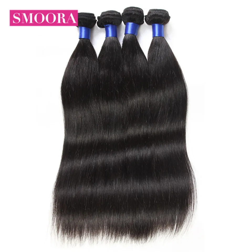 SMOORA Hair Straight Hair Extension Maylaysian Human Hair Bundles Striahgt Bundles Non Remy Hair 4 Bundles Deal Cheap Price SMOORA Hair Straight Hair Extension Maylaysian Human Hair Bundles Striahgt Bundles Non Remy Hair 4 Bundles Deal Cheap Price