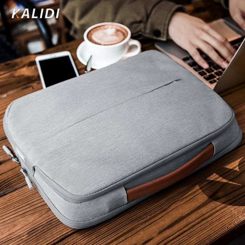 Вместительные сумки KALIDI для ноутбука 13 15 Macbook Air/Pro/Ipad водонепроницаемые чемоданы