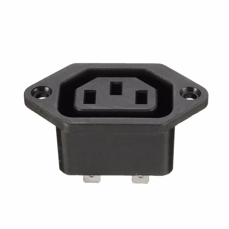 Шасси женский 10A/250V 3PIN 05231 AC IEC C13 C14 встроенный разъем адаптера сетевой питания