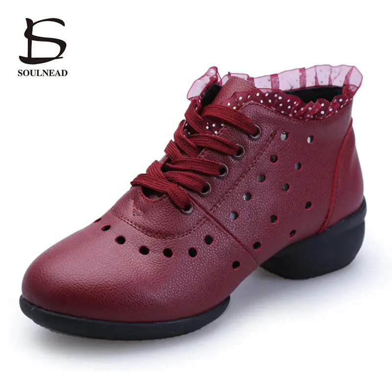 

Soft Outsole Adult Women Modern Dance Shoes Spring Summer Sports Feature Dance Sneakers Ladies Exercise Fitness Shoes Size 35-42