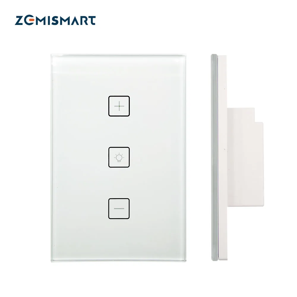 

Zemismart Zigbee Dimmer Switch Work with Smartthings for Halogen Lamp Silicon Controlled LED WIFI APP Voice Touch Control