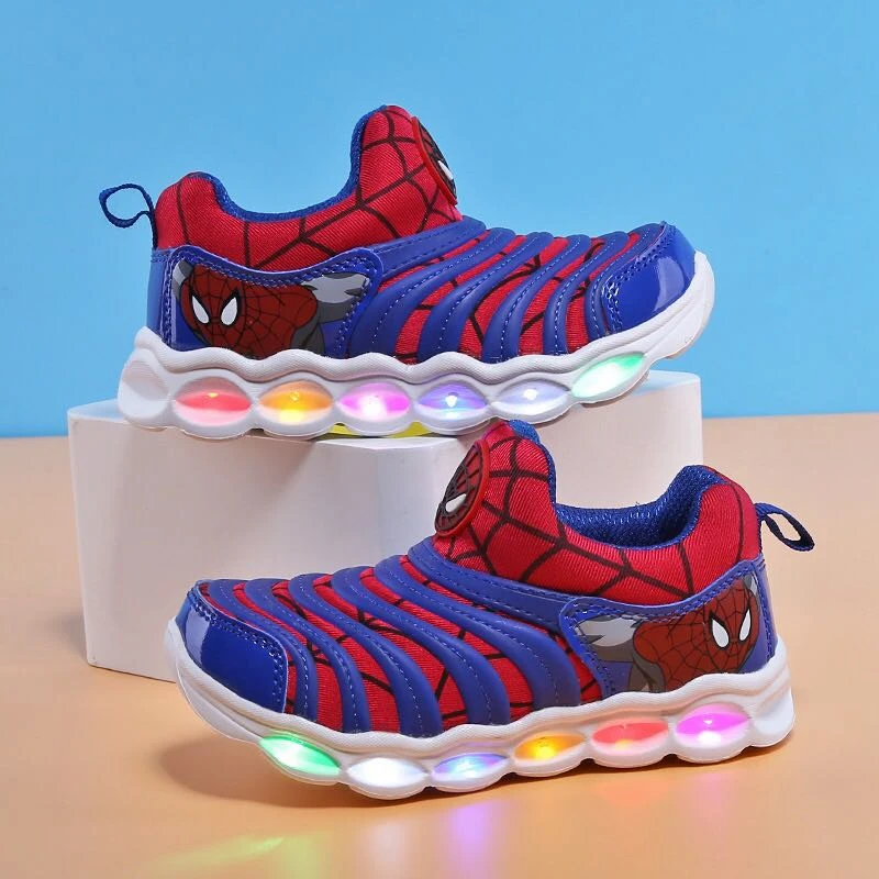 spiderman shoes with lights