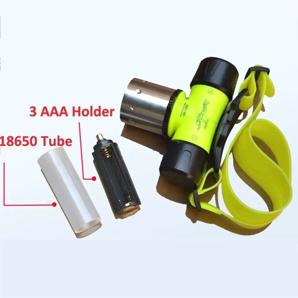 AIMIHUO 8000LM CREE XML T6 светодиодный Дайвинг Фары Водонепроницаемый подводный фара 10 Вт