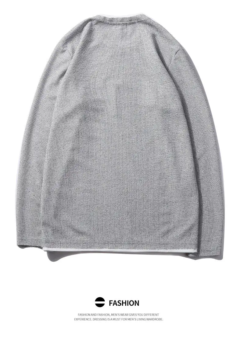 False Two-pieces Sweatshirts Male Solid Hoody Hoodies Men Simple Pattern Autumn Spring Winter Streetwears 2019 Brand New Fashion 09