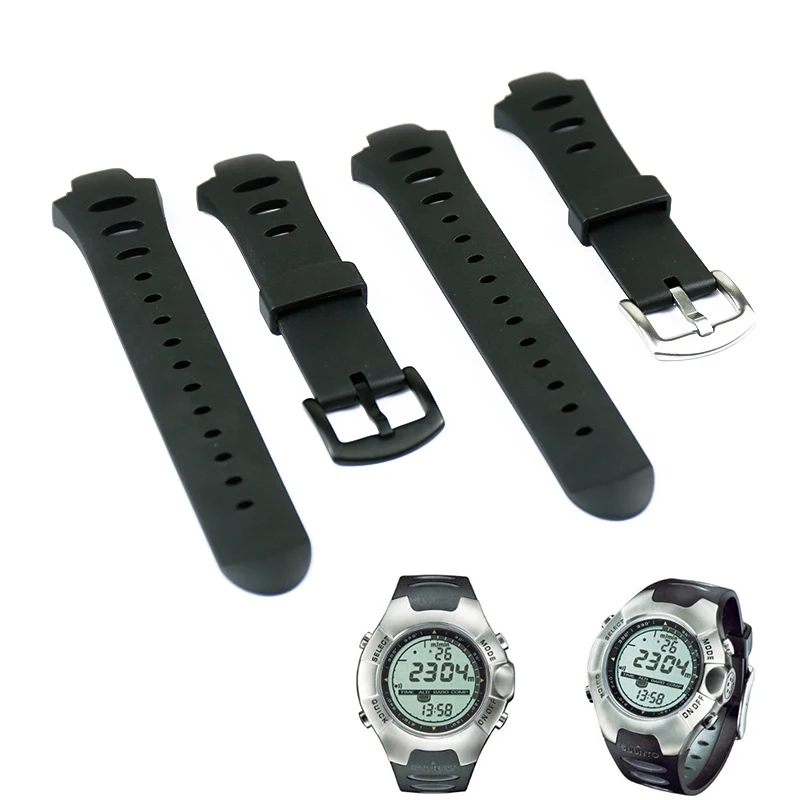 Мужские резиновые ремешки для часов Suunto Observator X6HRM водонепроницаемые силиконовые