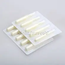 50 шт. 7RT Насадки для татуировок Ручки рулевые для мотоциклов круглый наконечник одноразовые сопло постоянный Макияж машины Иглы для татуажа питания Насадки для татуировок шапки