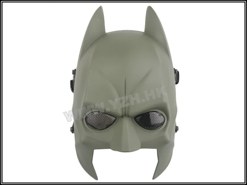 Бэтмен полное лицо страйкбол Пейнтбол Маска на Хэллоуин оптический охотничий прицел поле игры Ходячие мертвецы Косплей опорный шлем