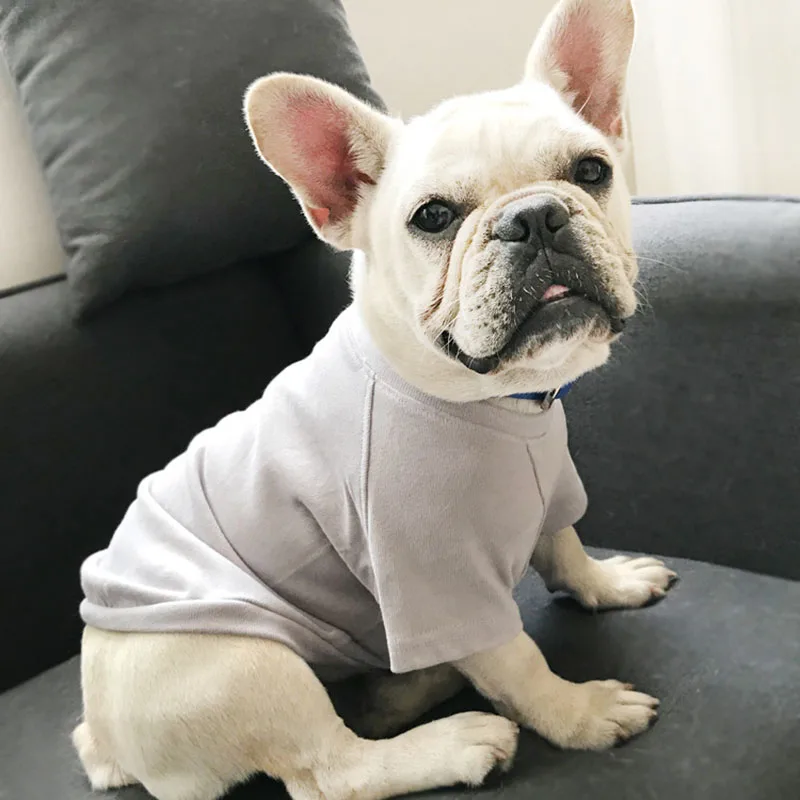 

HSWLL Dog T - shi Classic Pet Dog Clothes For Small Dogs Coat Spring Autumn Puppy Clothing Yorkie Chihuahua Coat French Bulldog