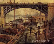 Art for office space Coal Dockers Claude Monet Paintings High quality hand painted