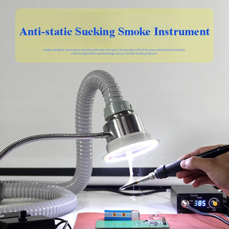 

Sucking Smoke Instrument Phone Repair Smoking Lighting Dual Purpose Soldering Iron Welding Smoke Evacuator TBK-1
