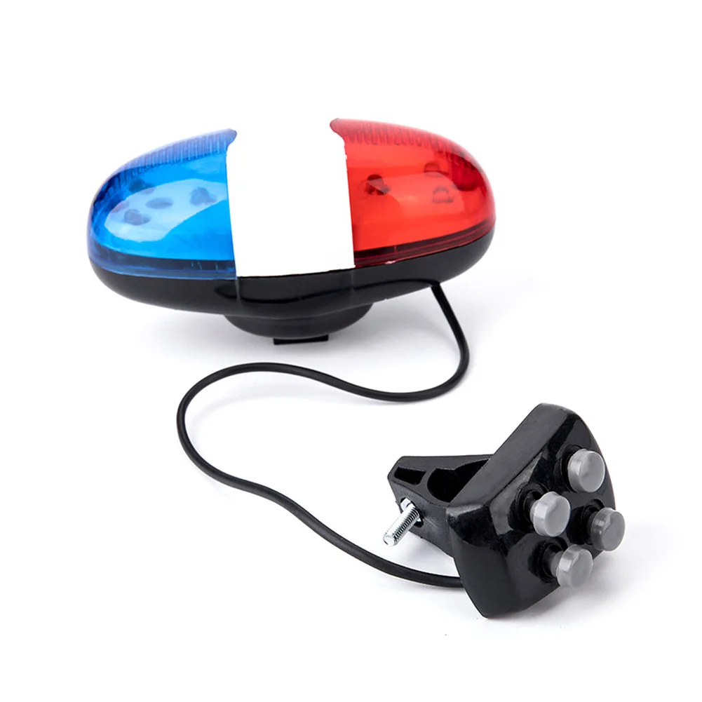 

4 Sounds Horn Bell Ring Car Light Trumpet for Bike Multifunction Speaker Bicycle Waterproof Electric Include 6 LED