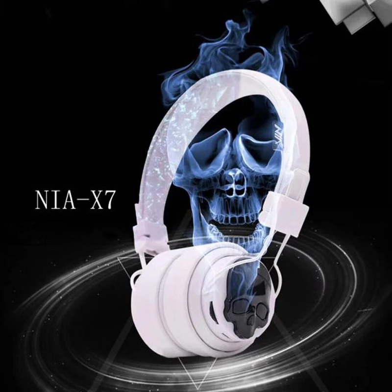 Оригинальные наушники-скелетоны NIA X7 Bluetooth-гарнитура Беспроводные