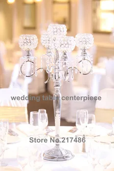 

10 pieces one lot , crystal candle holder for wedding table