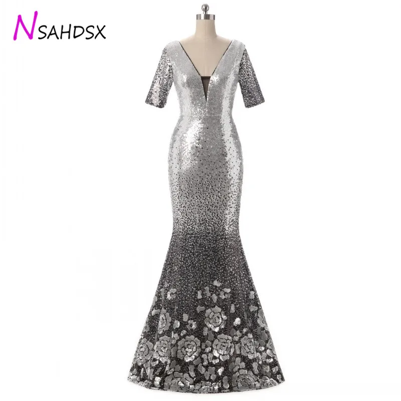 Summer 2018 New Golden Mermaid Fishtail Evening Di...
