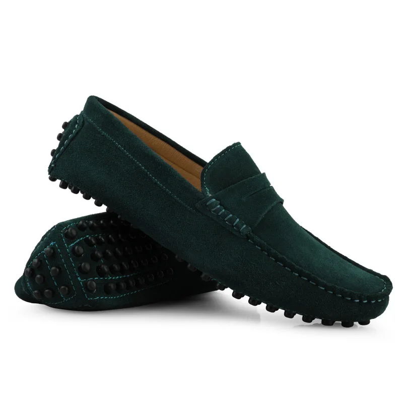 De Camurça amarelo Casual Homens Apartamentos 2017 Slip Sapatos Brand royalblue Preto New Dos Preto Blue marrom Mocassins Luxo navy on Vanmie cinza Couro vermelho qx7zwAPP