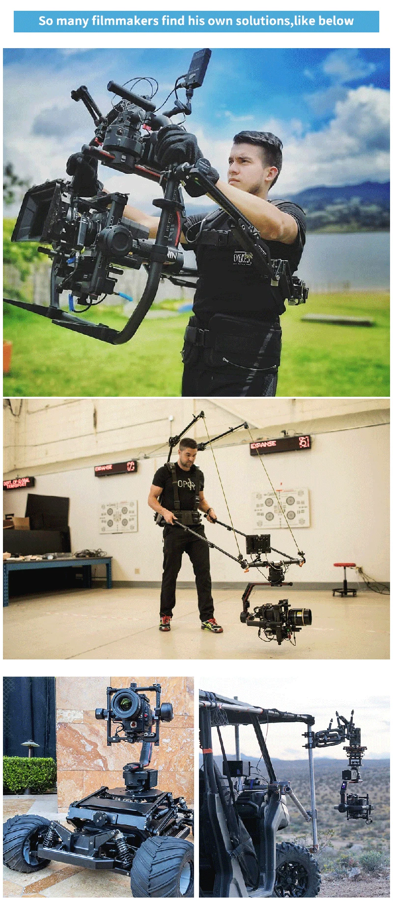 Как EASYRIG 8-18 кг нагрузки крюк поддержки карданный жилет для DJI Ronin 2/S/M Crane 2/3 WEEBILL LAB MOZA AirX 3 оси карданный стабилизатор