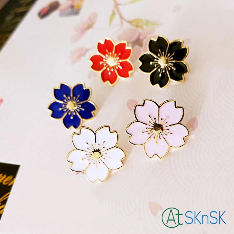 Хорошего качества, красивые медали Pin На одежда сумка украшения эмаль значки на рюкзак из металла вишни брошь для подарка