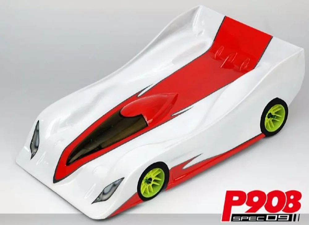 1/8 P908 Spec 09 на дорожный корпус rc автомобильный ПК прозрачный с наклейкой для BLITZ RX8