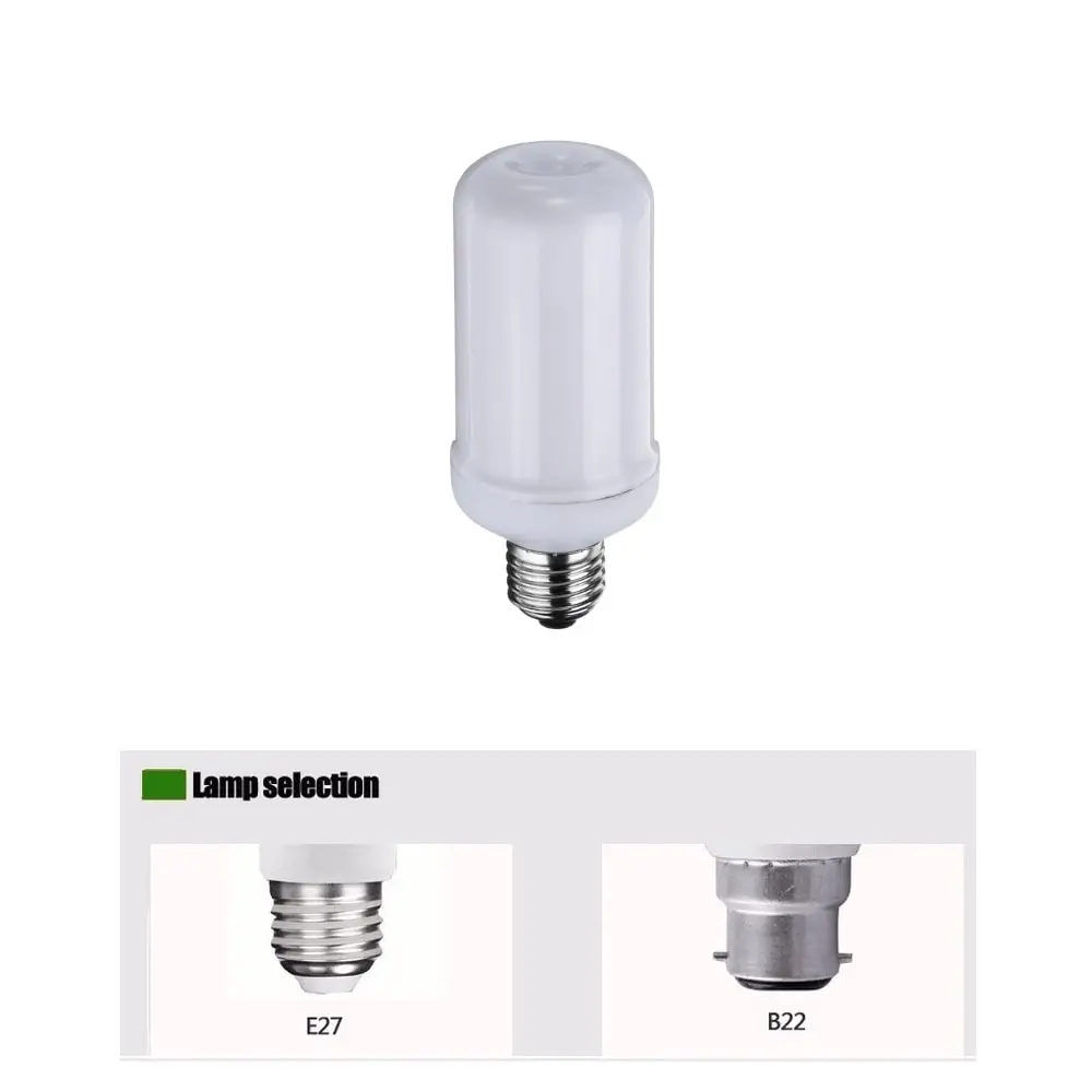 E27 Flame Flickering Breathing General Modes Halloween Decoration LED Lights Bulb AC 85 - 265V - Warm White E27