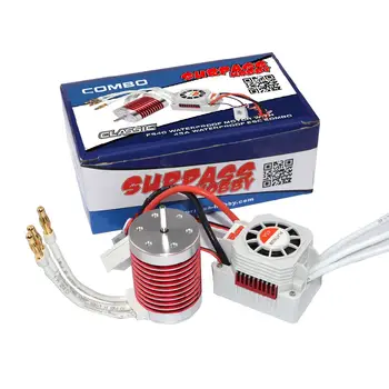 

SURPASS HOBBY Platinum Set Waterproof F540 3800KV/3930KV/4370KV Brushless Motor with 45A ESC for 1/10 1/12 RC Car Truck