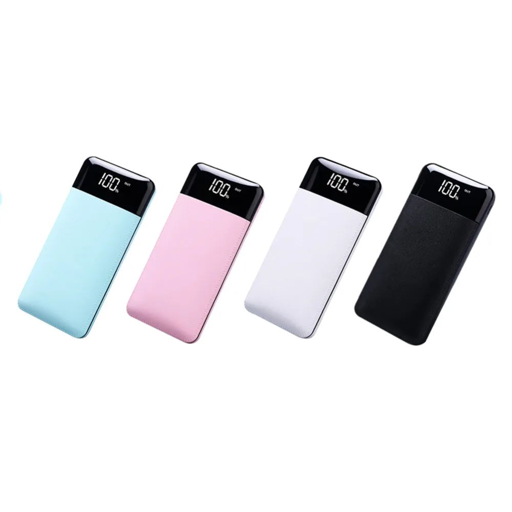 For Iphone Xiaomi Power Bank 20000mAh Portable Charger Dual USB LCD Powerbank External Battery Bank 20000mah for Mobile Phones