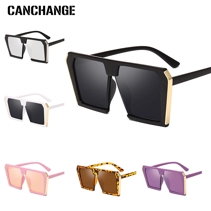 Женские солнцезащитные очки CANCHANGE квадратные большие оправы gafas de sol роскошные