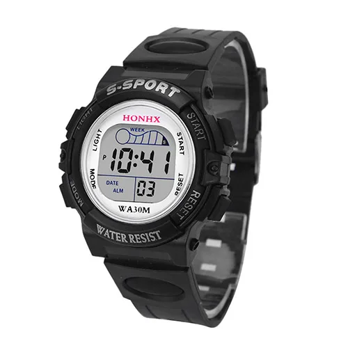 

2018 Fashion Men Women's Square Digital Display Wristwatch Casual 30m Waterproof Sports Wrist Watch