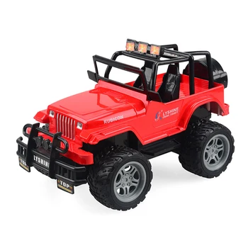 

1:18 Rechargeable RC Jeep Car Toy Big Foot Climbing High Speed Off Road Outdoors Kid Electric RC Collision Resisitant Car #