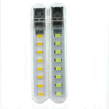 

by dhl 200pcs Mini USB LED Night Light 8LED Bulb Cold White warm white Lamp for Reading Gadget Notebook Computer Laptop