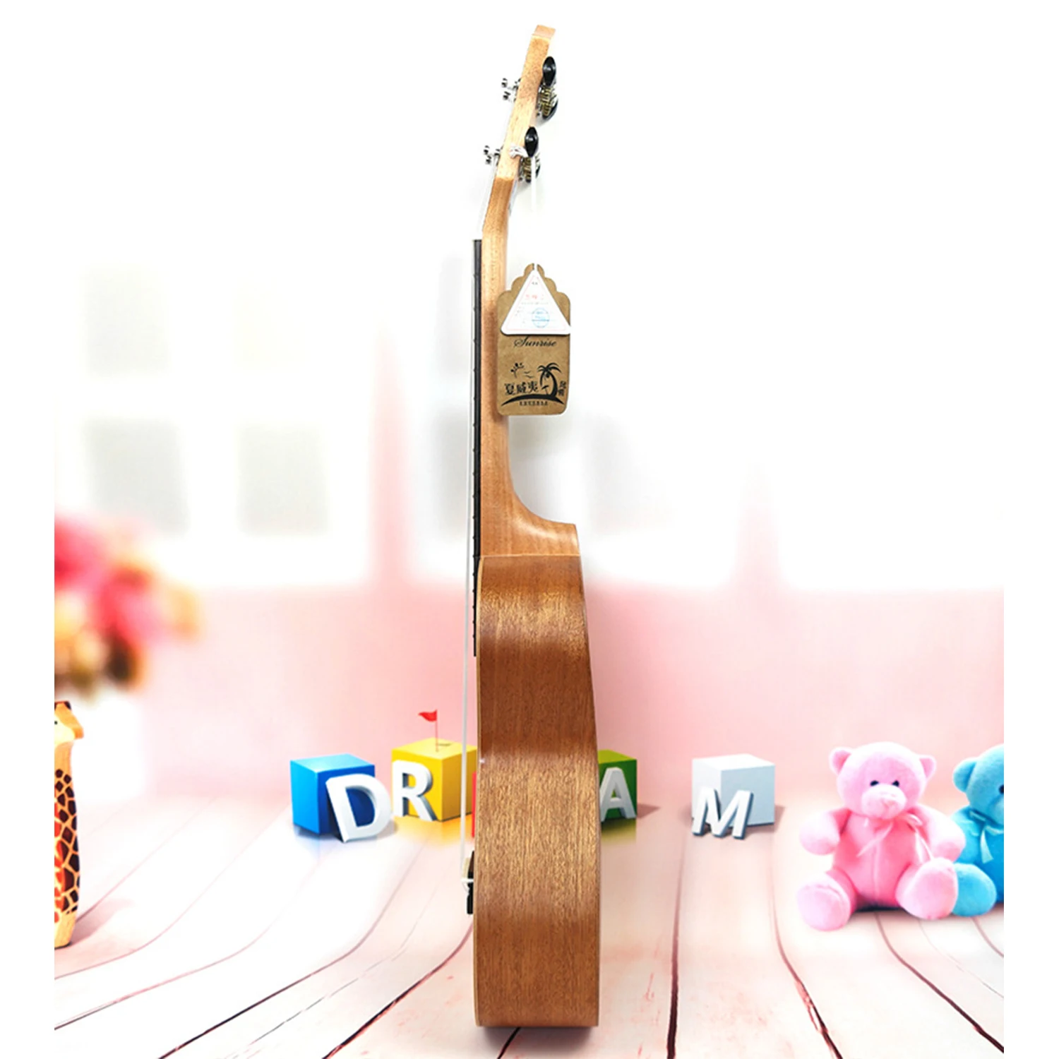 21 inch Soprano Uke4 Strings Ukuspruce flowers guitaacoustic small guitar solid body professional uke Concert