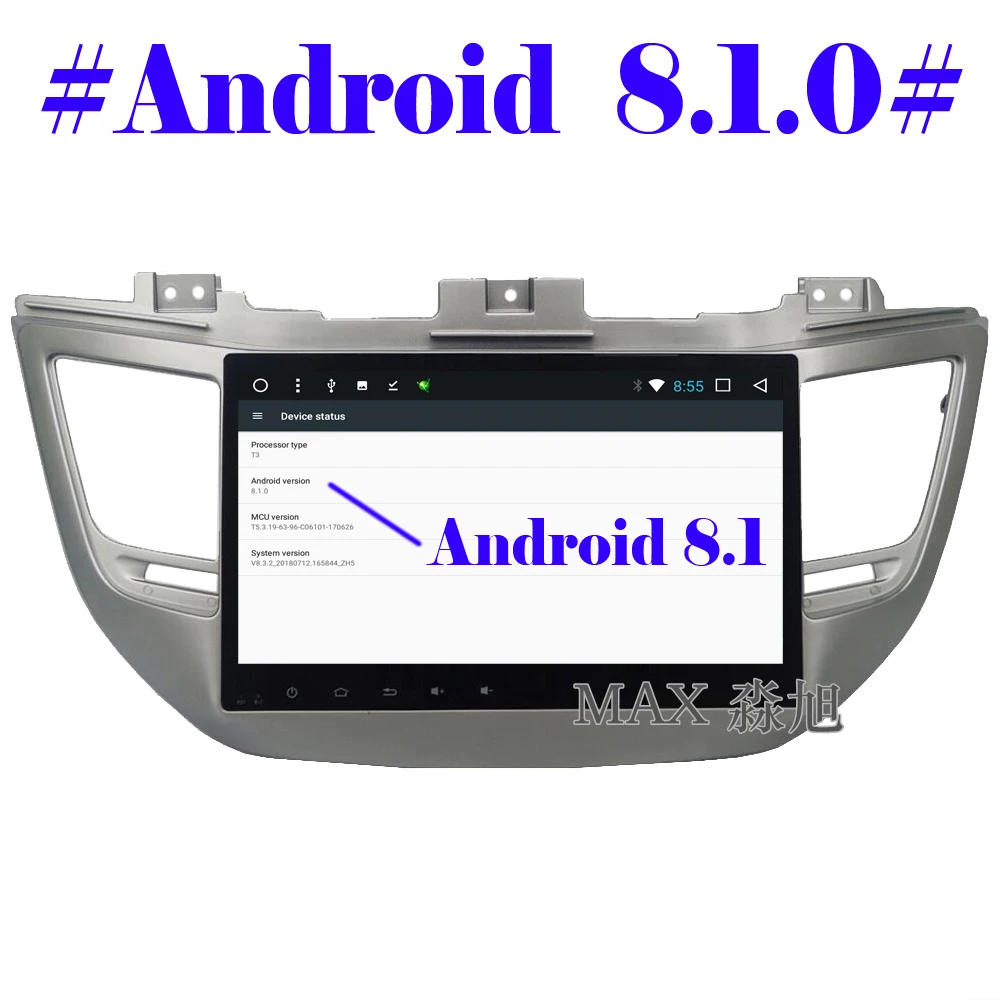 MAX Android 8.1.0 автомобильный dvd плеер для Hyundai Tucson 2015 2016 2017 радиоприемник RDS BT 4G WiFi SWC GPS