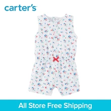 Carter s 1 piece baby children kids clothing Girl Summer Floral bow Romper 118I238