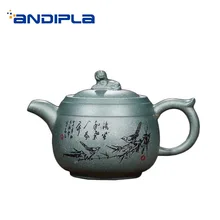 300 мл фиолетовая глина yixing НЕОБРАБОТАННАЯ руда чайник натуральный зеленый грязевой горшок Zisha домашний чай церемония чайная посуда Tieguanyin пуэр чайник отправлен друг