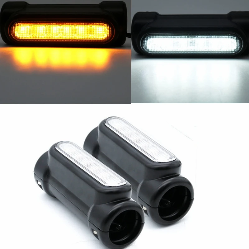 Black Motorcycle Highway Bar Switchback Driving Light for Crash Bars for Harley Davidson VCTORY turn signal light B.gjpg