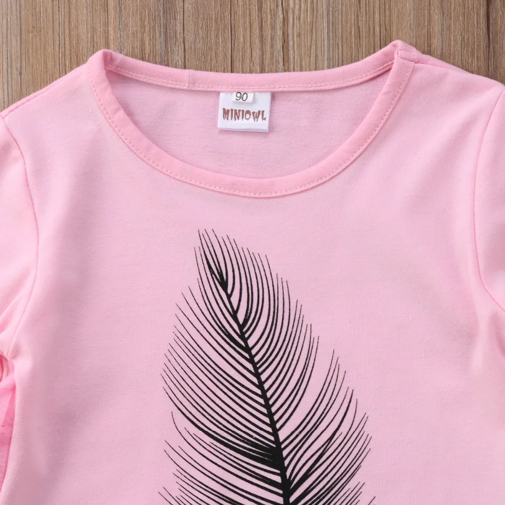Tassel Girl Top T-Shirts Long Sleeve Striped Pants Kids Baby Girls Clothes Sets Cotton Cute Outfits Clothing Set Toddler
