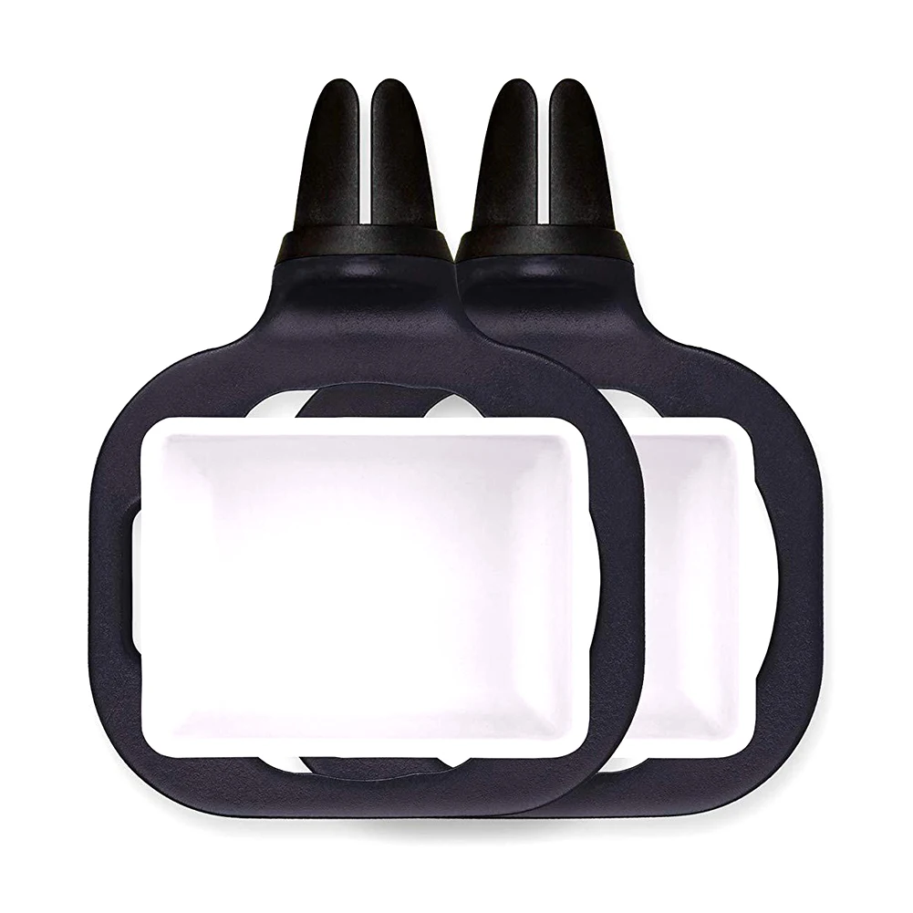 

2 Pcs ABS Practical Dipping Removable For Ketchup Reusable Universal Mount Kitchen Home In-car Food Rack Clip Sauce Holder