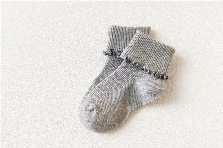 Lawadka/4 пар/лот, однотонные носки для малышей хлопковые детские носки дышащие Повседневные детские носки для девочек, модная детская одежда