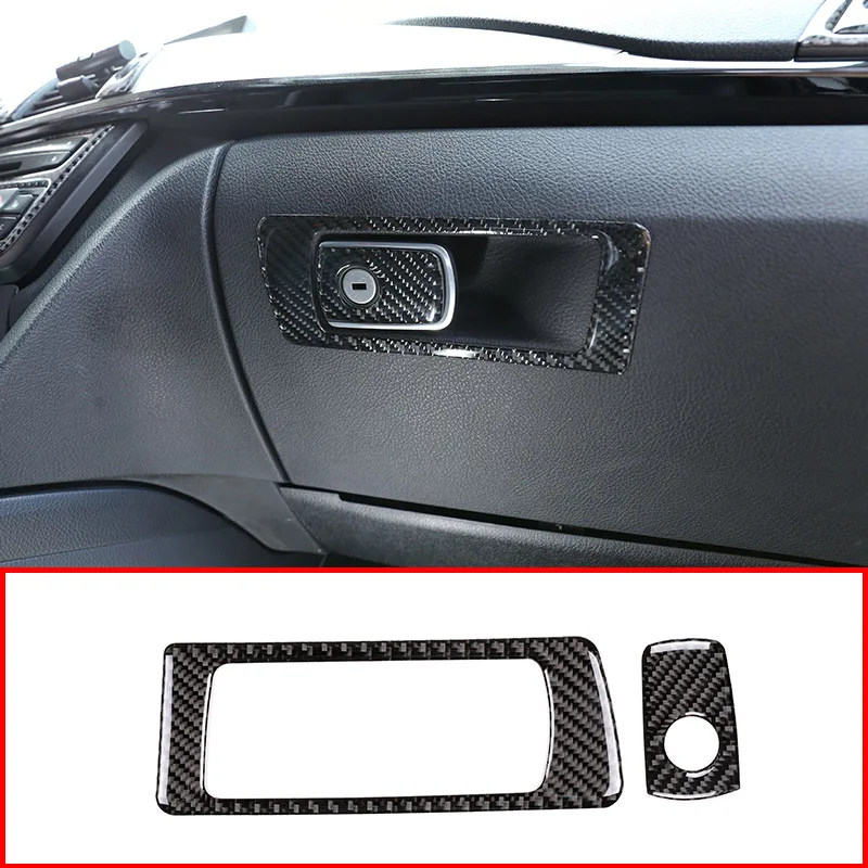 

Real Carbon Fiber Passenger Storage Box Trim Stickers For BMW F30 F35 3 4 Series 2013-2018 Accessories