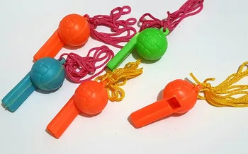 

100 Mini Football Whistle w/ Necklace 511 Charm Fashion Favour Pinata Filler School Bag Birthday Party Favors Gift Novelty Prize