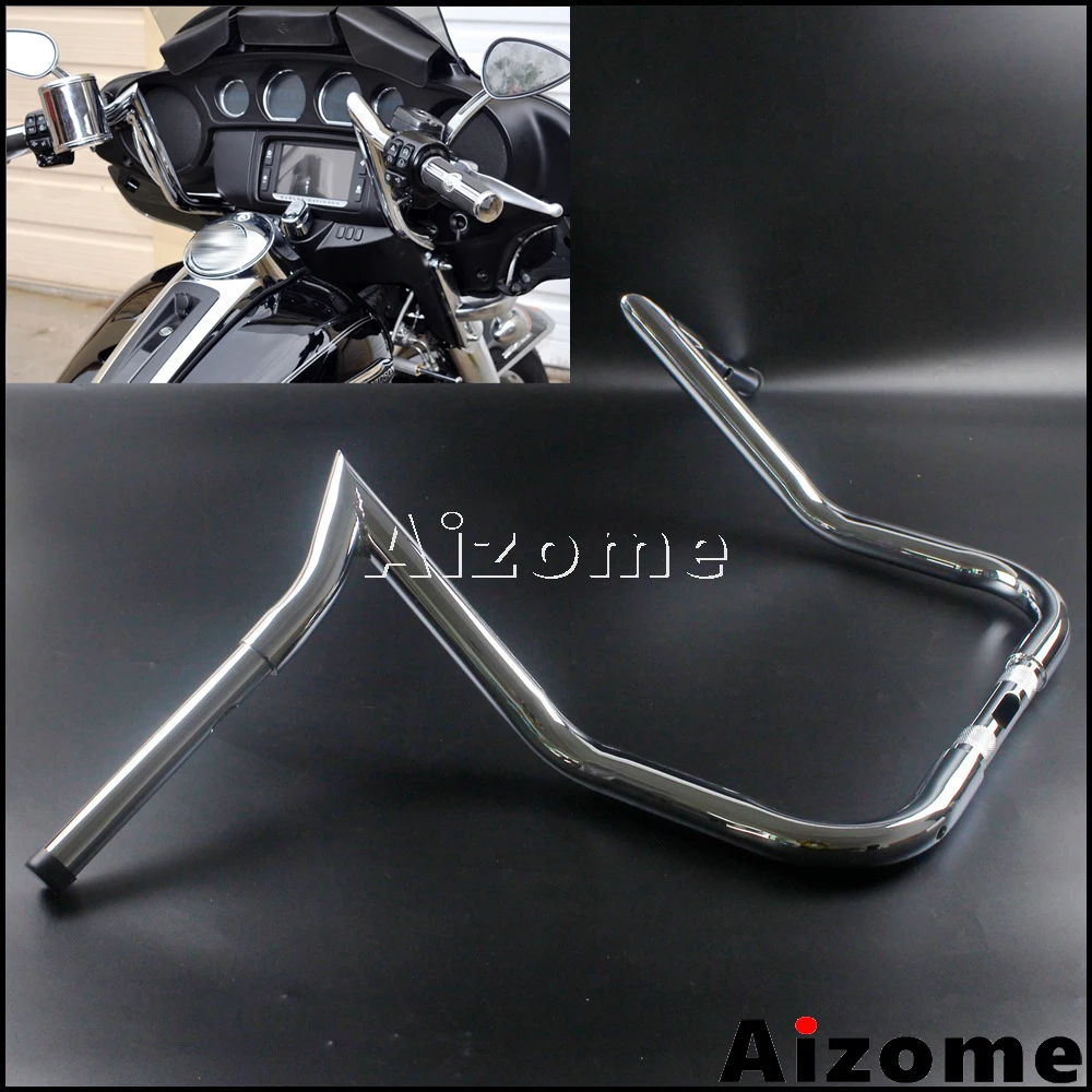 Хромированный 1 1/4 дюймов руль для Harley 12 &quot14&quot 16 &quotRise Monkey Bagger Bar Electra Glide FLHTC Batwing