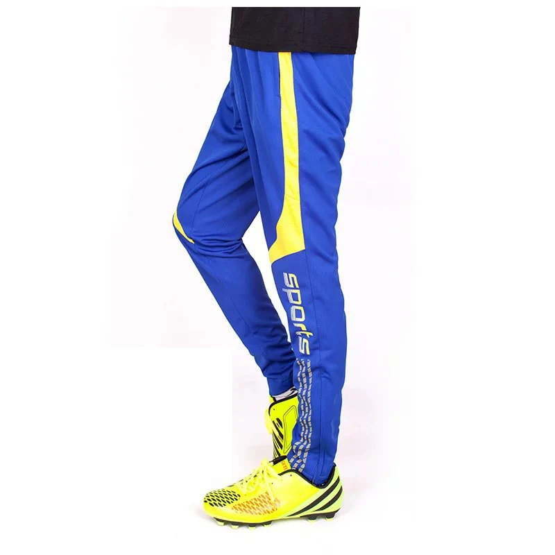 Football Soccer Training Pants Men With Zipper Pocket Jogging Trousers Fitness Running Sport Pants Breathable